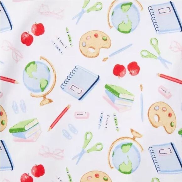 Janie and Jack GOOD NIGHT PAJAMAS IN SCHOOL SUPPLIES - Picture 4 of 4